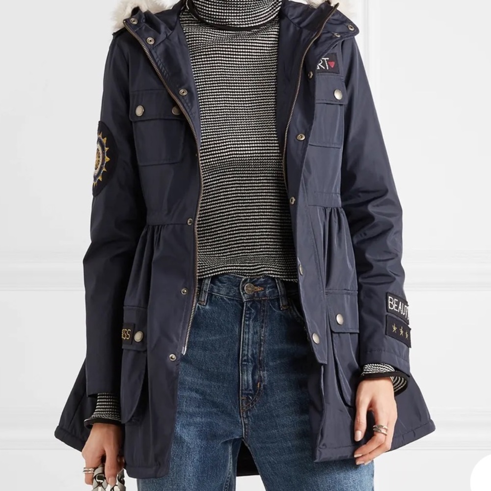 Red Valentino patch winter jacket